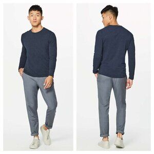 Men's Lululemon 5 Year Basic Long Sleeve XL Heathered Nautical Navy